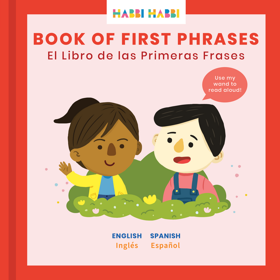 Spanish for children. Teach your kids basic Spanish phrases with our Book of First Phrases.