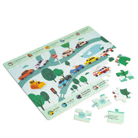 ZERO WASTE: Cars & Trucks Bilingual Puzzle